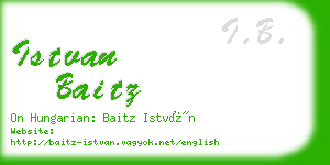 istvan baitz business card